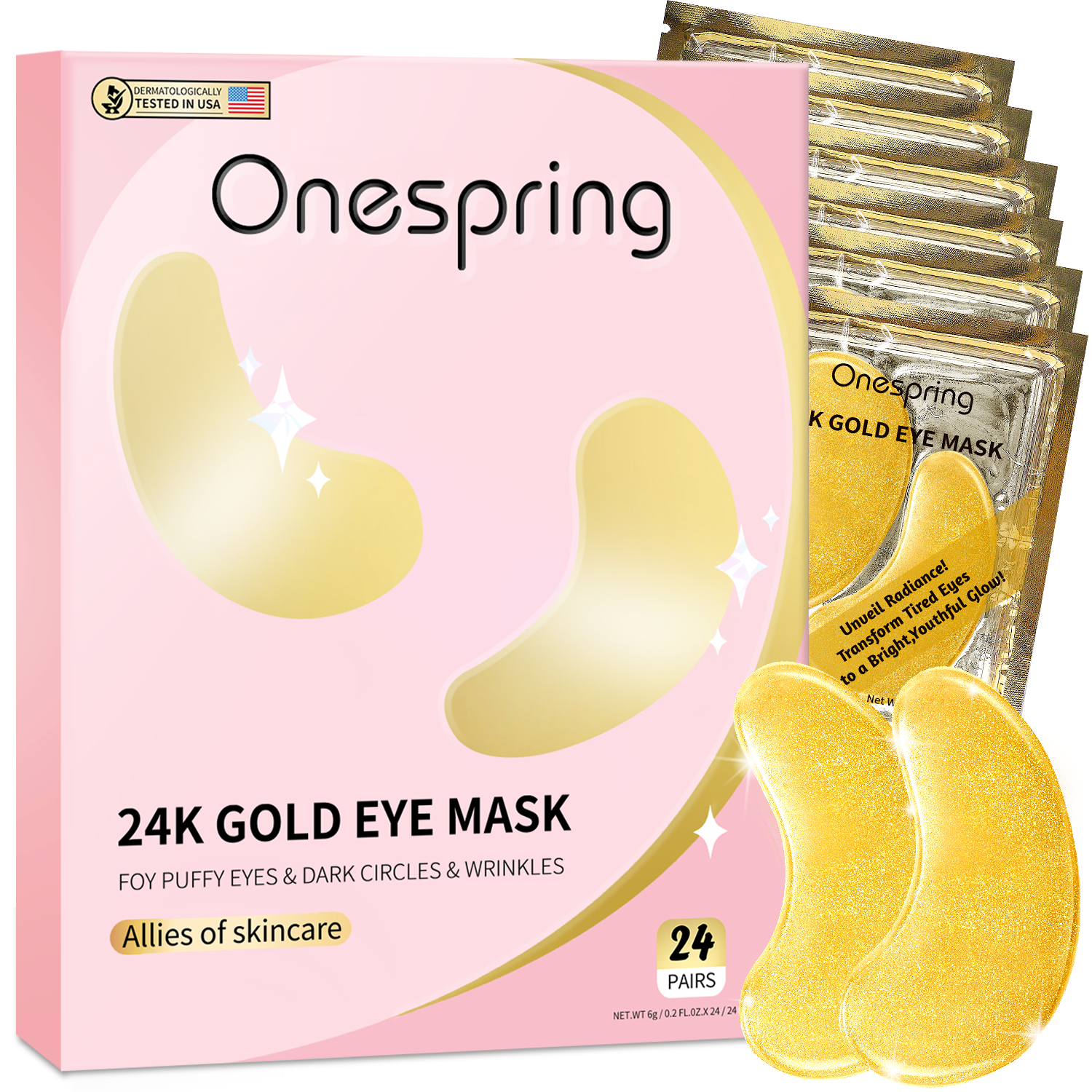 24K Gold eye mask
