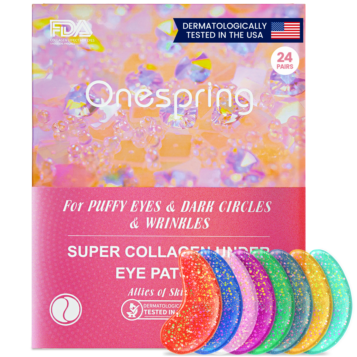 Pink Super Collagen Under eye patches
