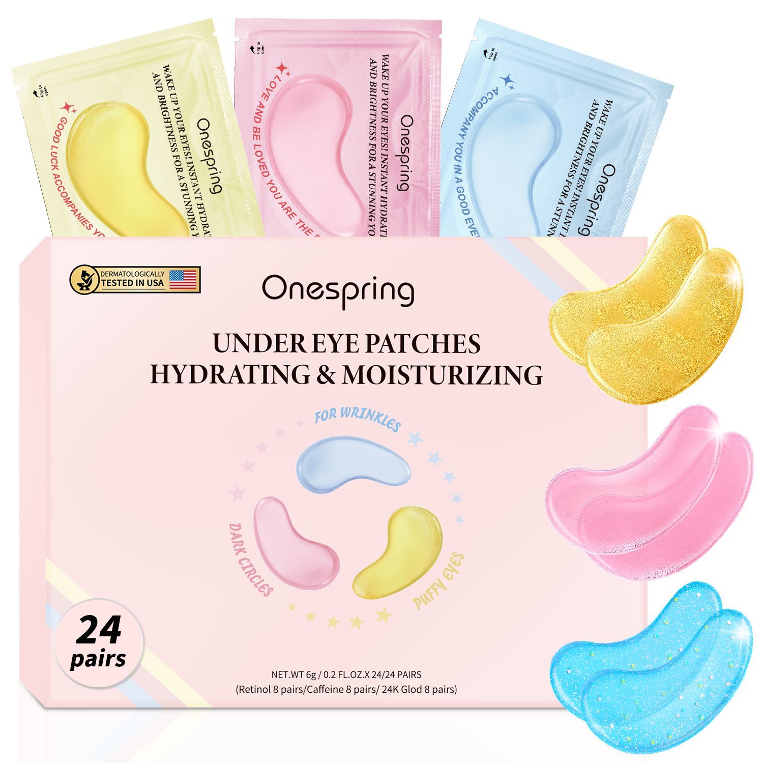 Tri-color eye mask combo