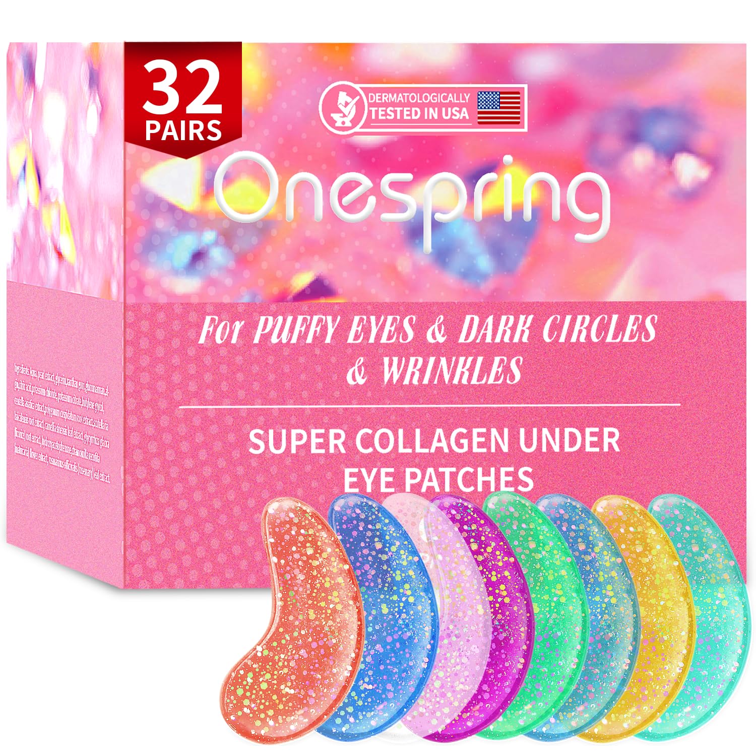 Pink Super Collagen Under eye patches