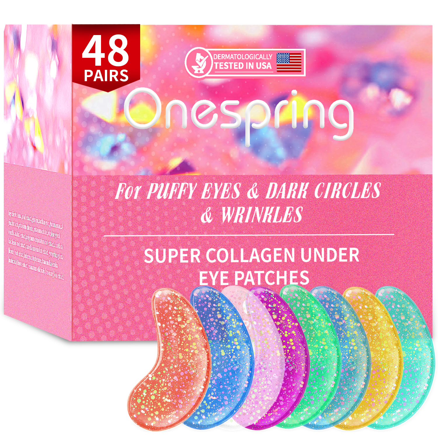 Pink Super Collagen Under eye patches
