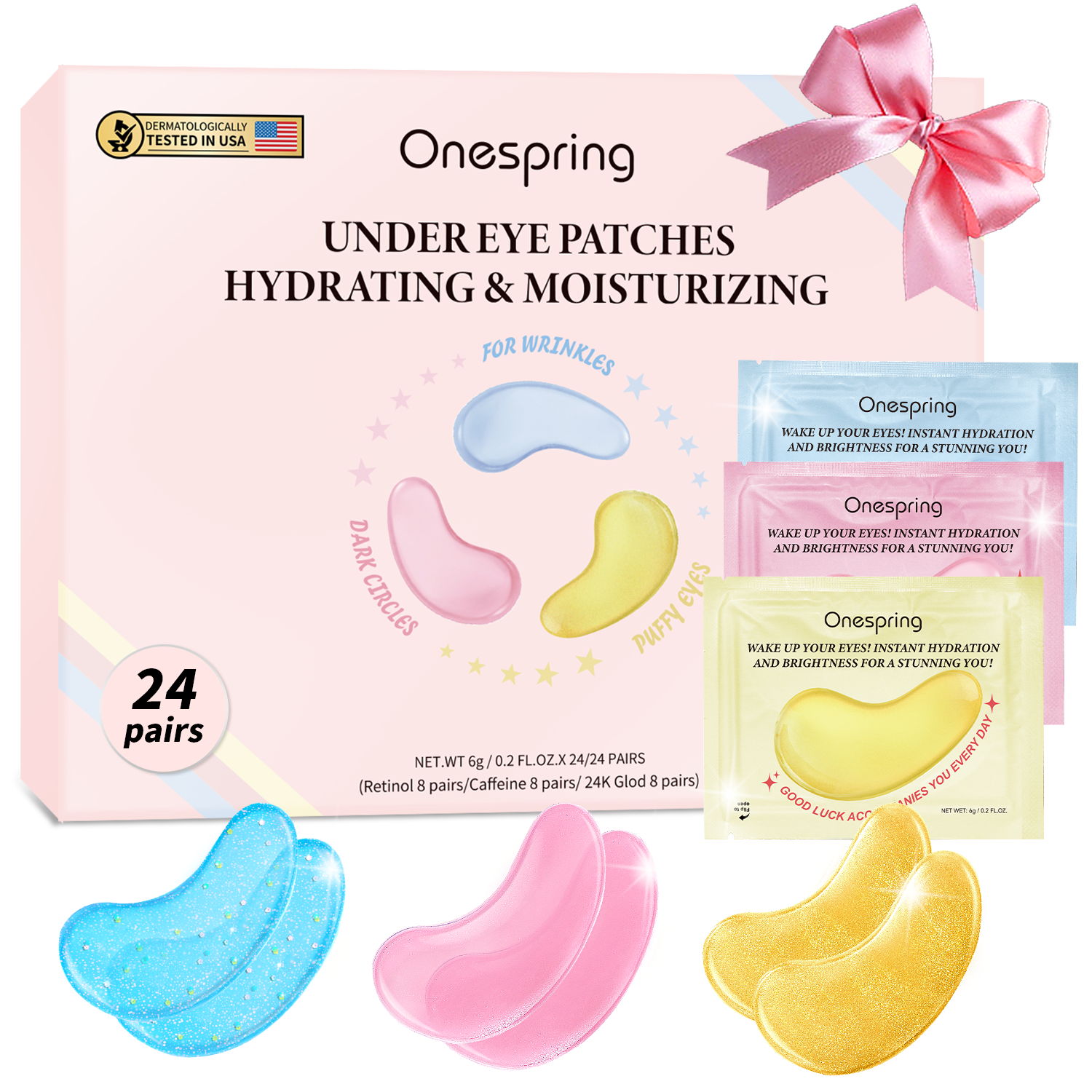 Tri-color eye mask combo