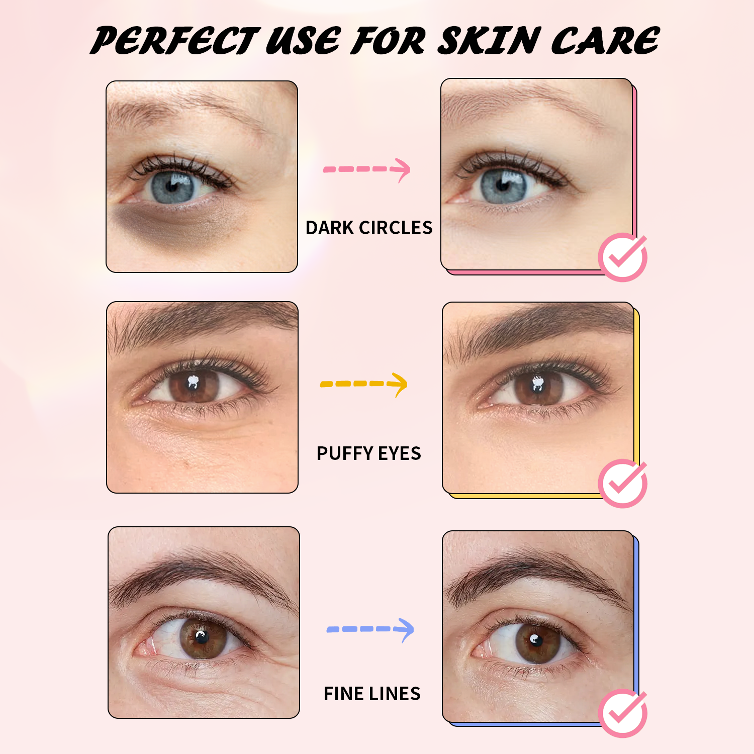 Tri-color eye mask combo