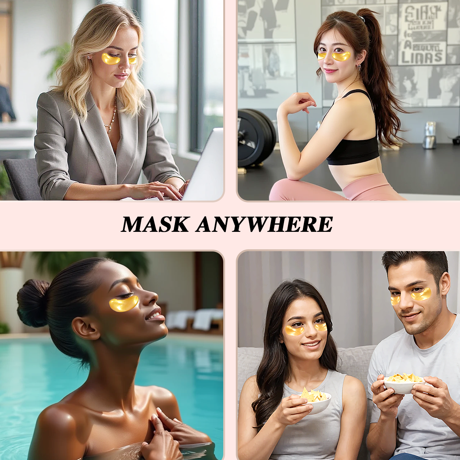 24K Gold eye mask