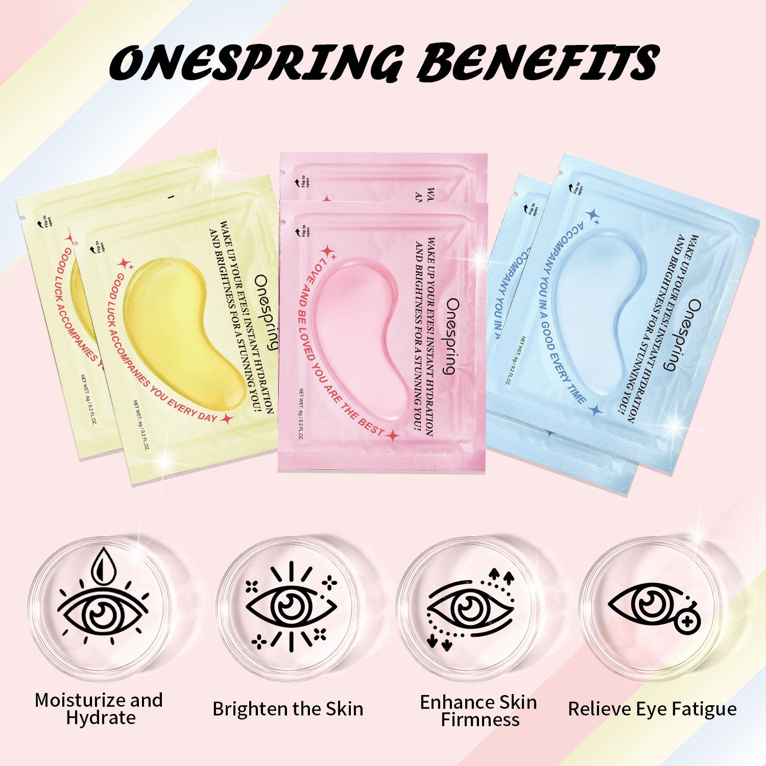 Tri-color eye mask combo